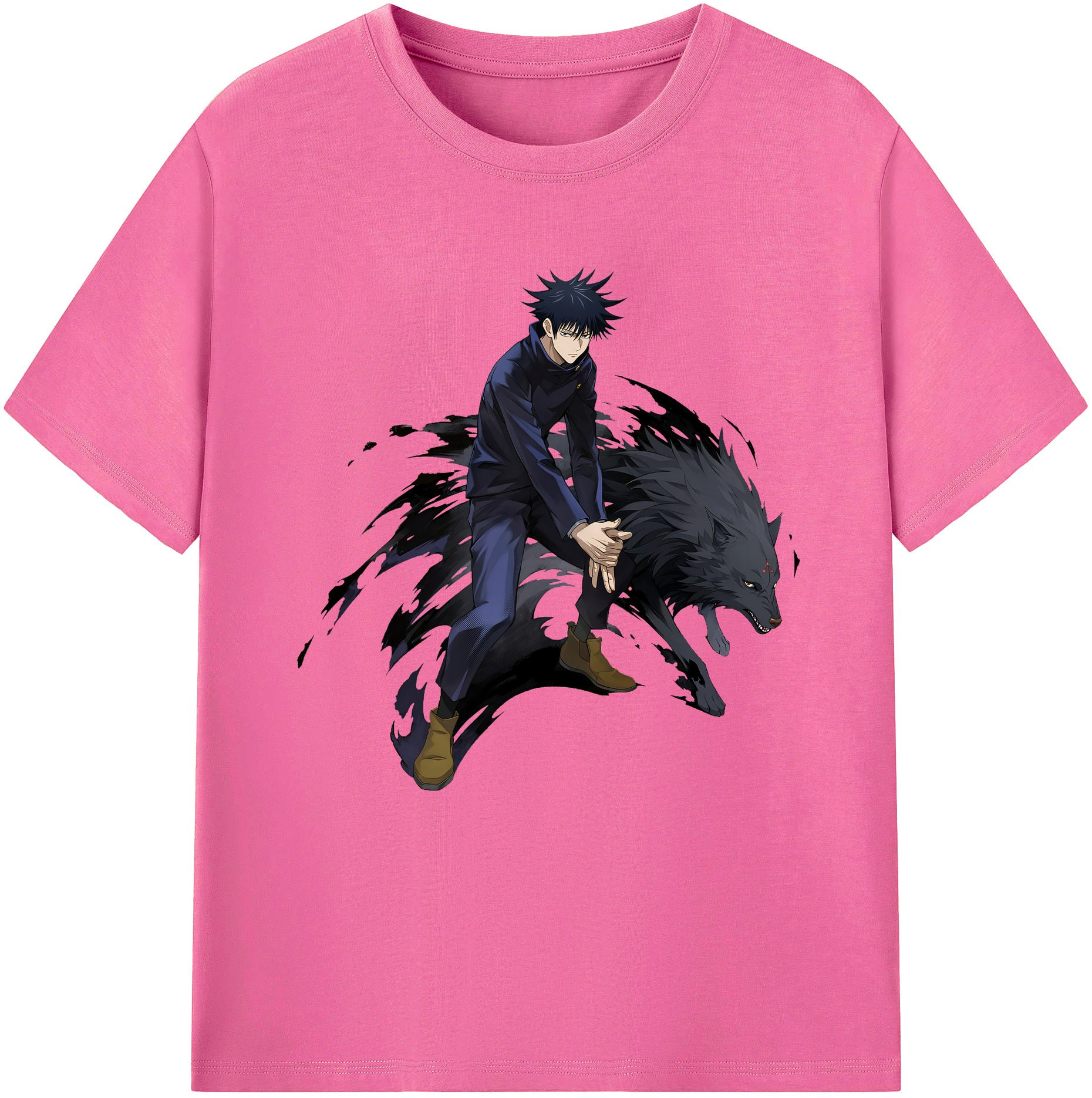 （画像用） 呪術廻戦 Jujutsu Kaisen レディースカジュアルプリントTシャツ（綿100％）
